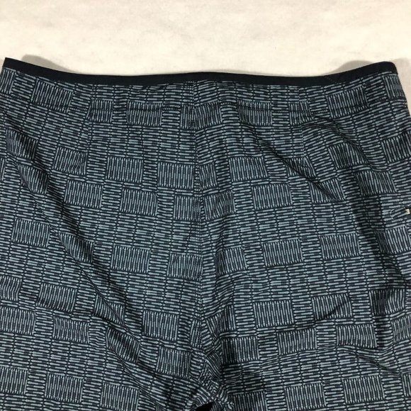 Prana Mens 38 UPF 50+ Swim Shorts Blue Graphic Print Outdoors Summer - Picture 5 of 8